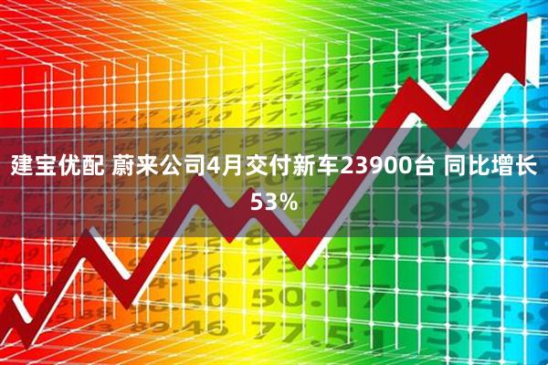 建宝优配 蔚来公司4月交付新车23900台 同比增长53%
